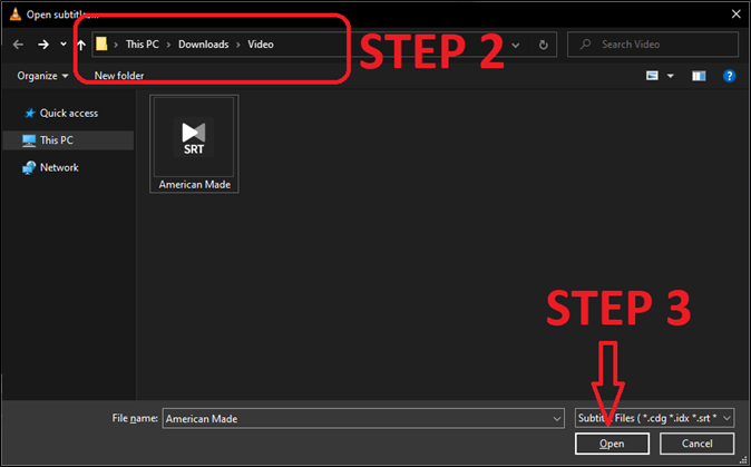click subtitle tap open