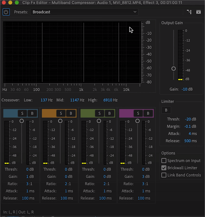 multiband compressor peremiere pro