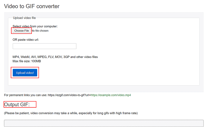convertire MOV in GIF con Video to GIF converter