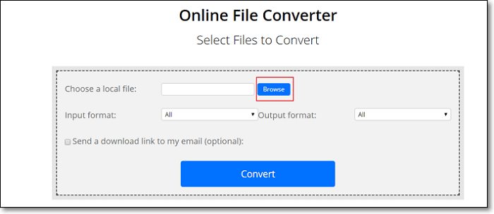 convertire MP4 in MKV con ConvertFiles