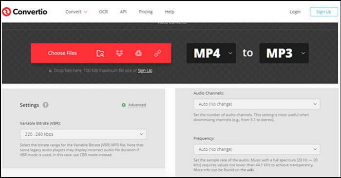 convertio da mp4 a mp3