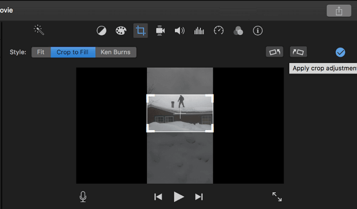 salvare il video ritagliato