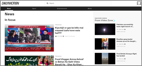 dailymotion go setting