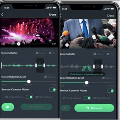 denoise select apply