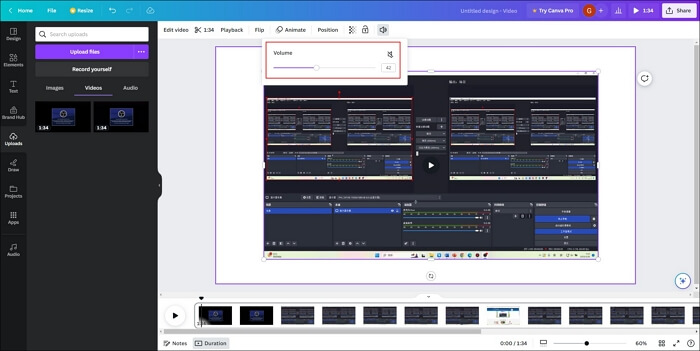 Volumen auf Null setzen