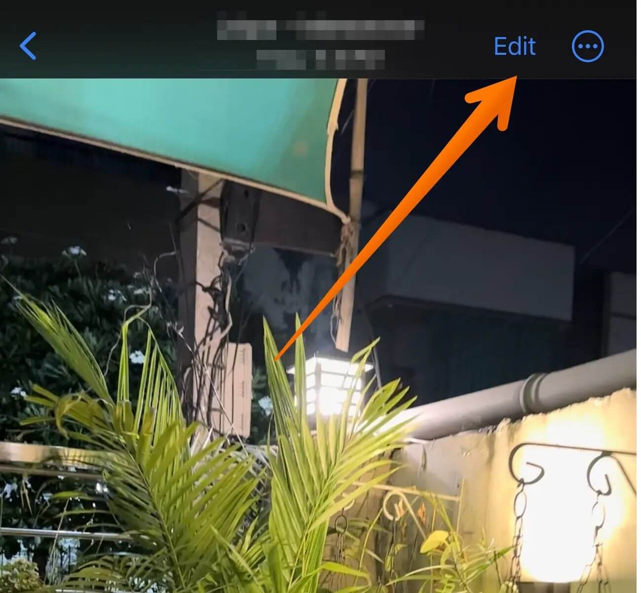 open video in edit mode in iPhone 