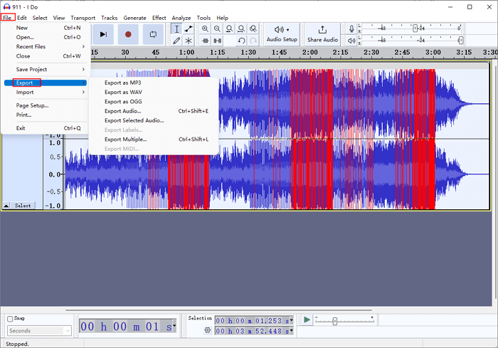 Export file
