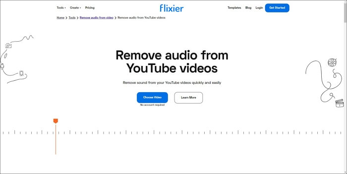flixier Musikentferner aus youtube-Video