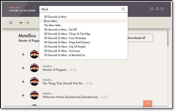 Free Make YouTube in MP3 Boom