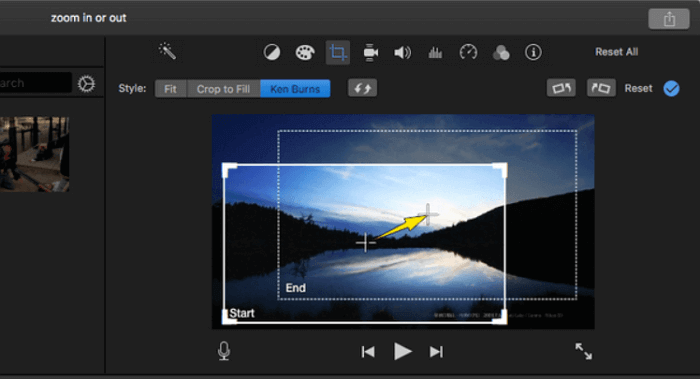 imovie edit two frames