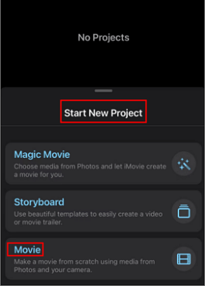 imovie launch and import