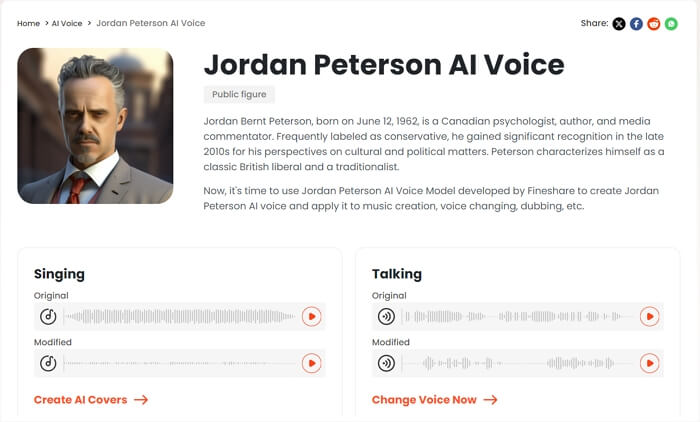 jordan peterson ai voice singify