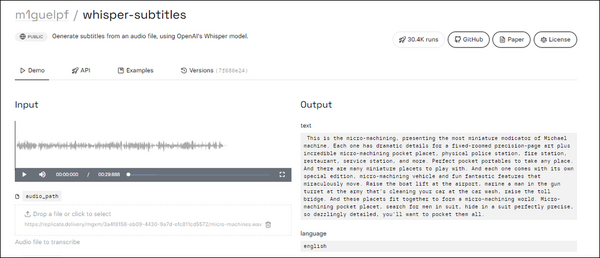 gerador de legendas m1guelpf