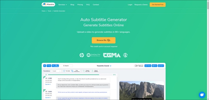 maestra auto subtitle generator
