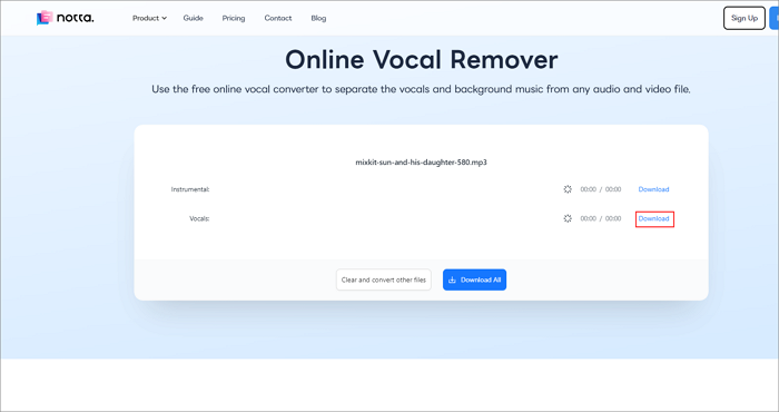 notta Dateien herunterladen