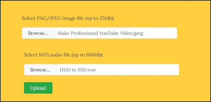 Convert Image audio into a video with OneImageVideo tool