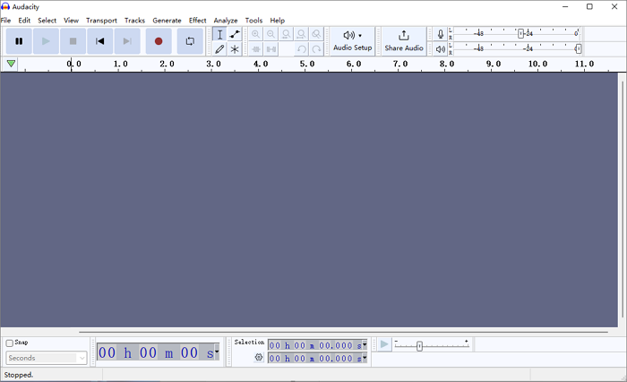 audacity hauptschnittstelle