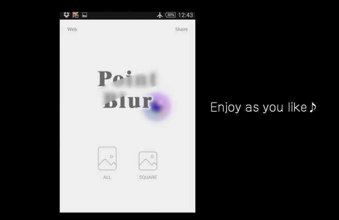 point blur