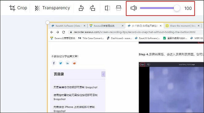 das Volumen auf Null reduzieren