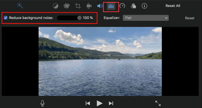 Remove backgroun noise from video with imovie