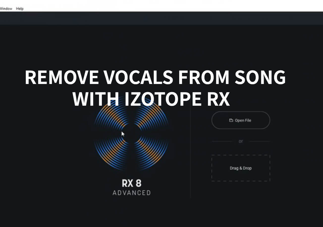 remove vocals from song izotope rx