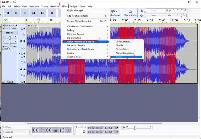 Remoção e reparo de ruído