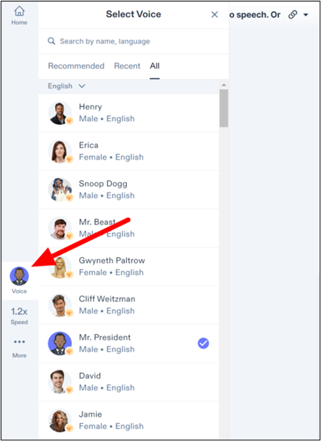 Select-voice-Speechify