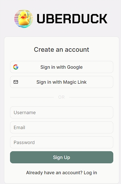 Create an account