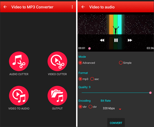estrarre audio da video tramite su Android
