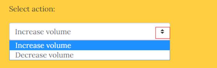 VideoLouder seleziona l'azione