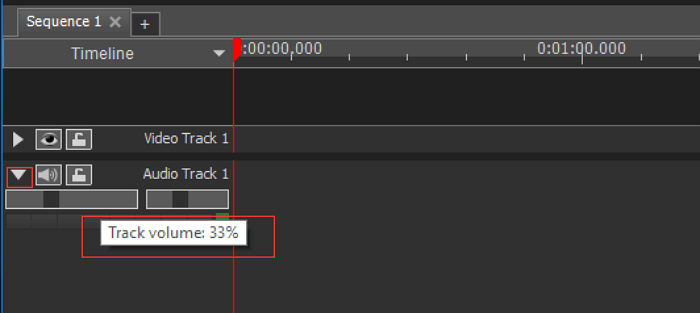 Videopad regola il volume della traccia più forte