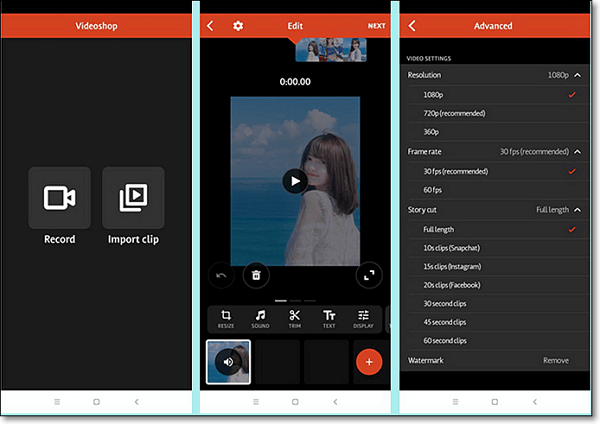 Video enhancer app on Android and iPhone