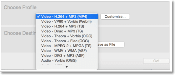 Extract audio from MKV with VLC