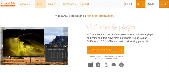 vlc media player converte mp4 in mp3