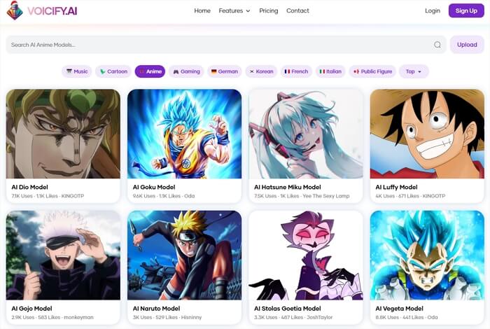 anime text to speech voicify