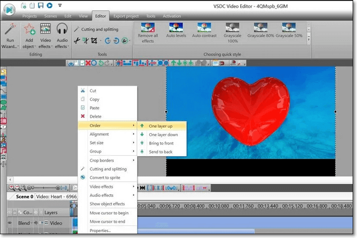 Rimuovere lo schermo verde con VSDC