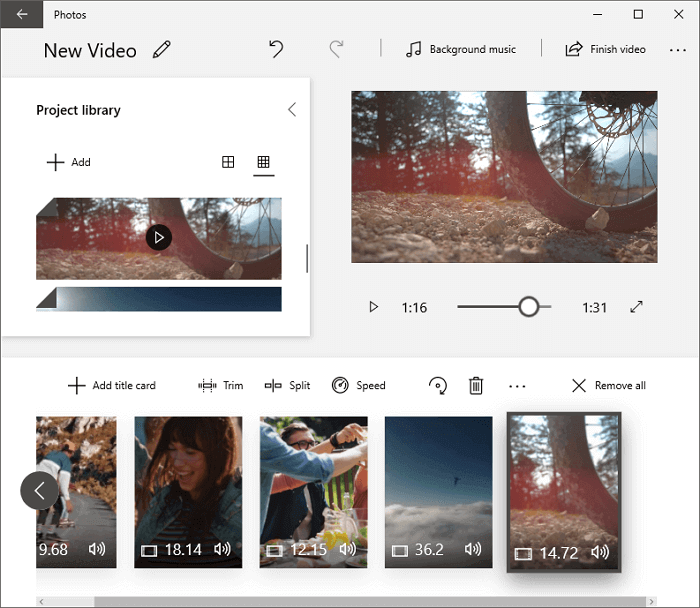 windows 10 video cutter - Photos