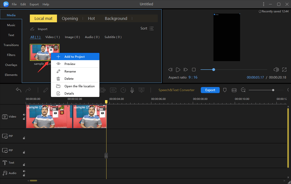 add project
