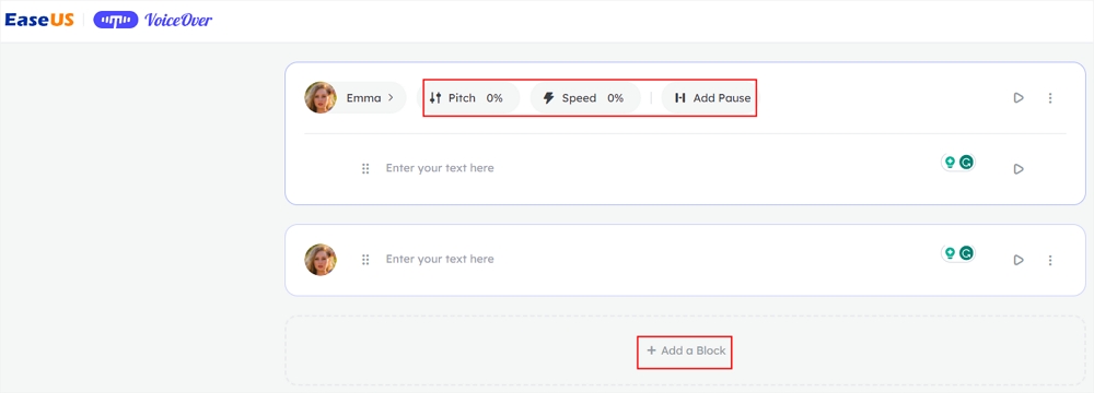 Add a block and customize