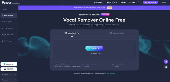 online vocal remover