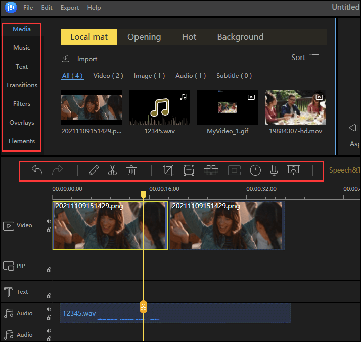 edit audio with picture