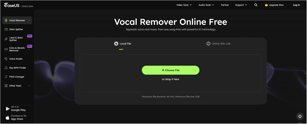 go to vocal remover