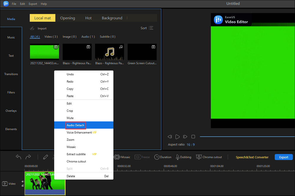 extract audio from video