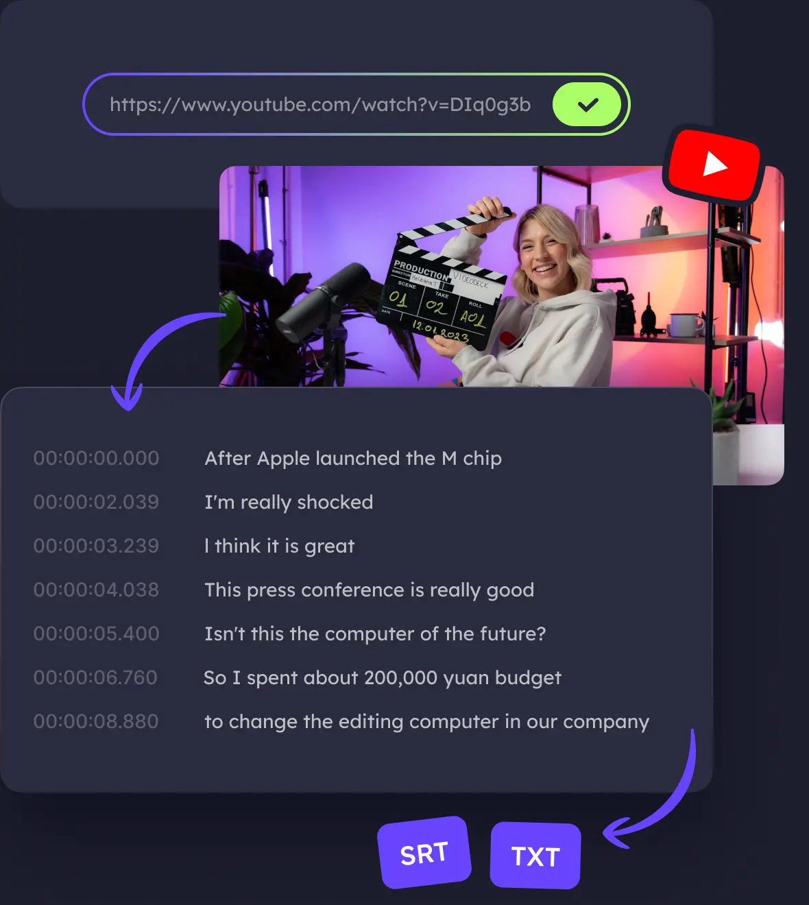 How Does EaseUS Transcribe YouTube Videos to Precise SRT