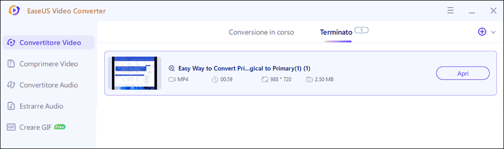 salvare come mp4