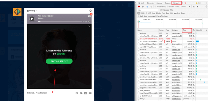 scarica audio da tumblr tramite browser
