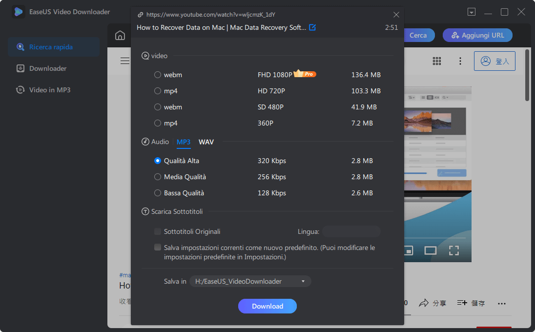 Scarica da URL in MP3 - Step 3