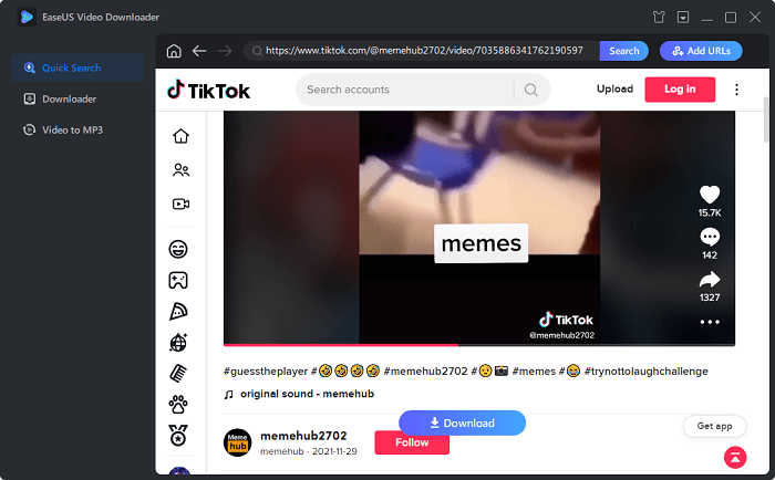 Scarica il video di TikTok in GIF - 1