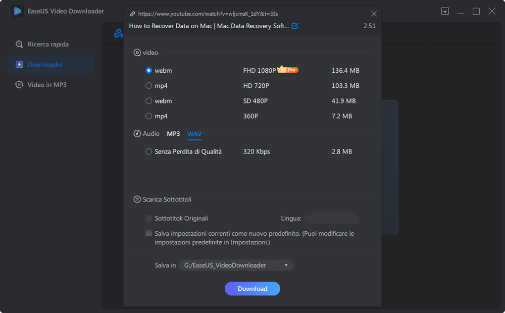 come fare per scaricare video da youtube su computer - step 3