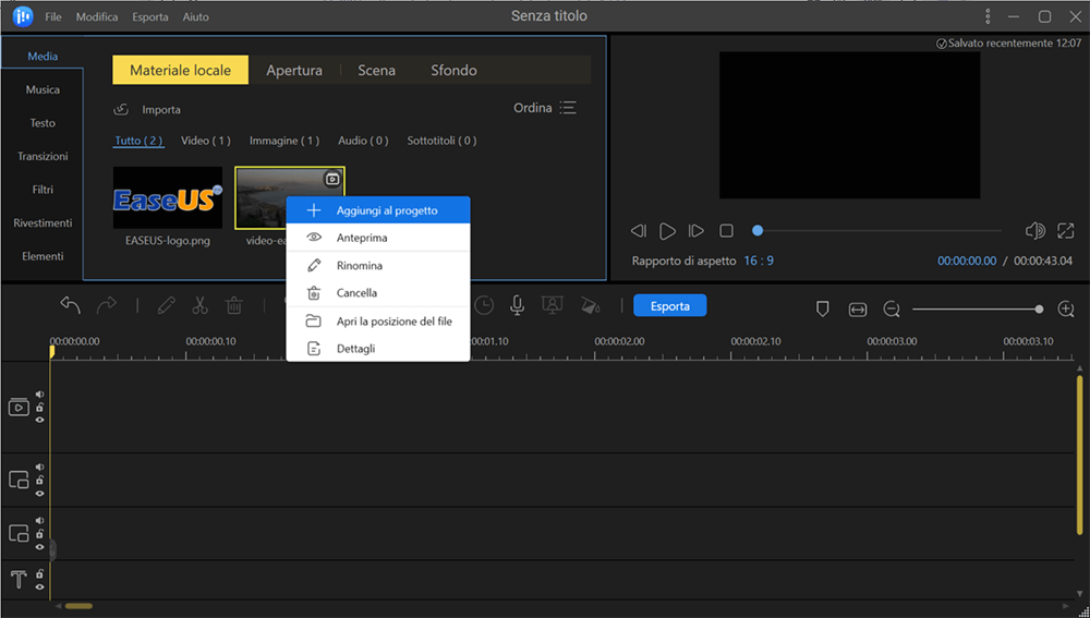 aggiungere filigrana al video - 1